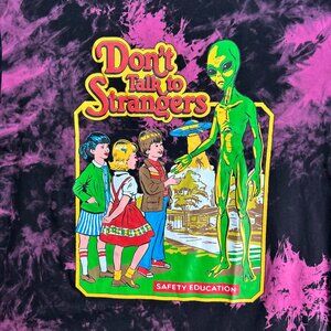 Don't Talk to Strangers Alien Purple Tie Die New Without Tags T Shirt Medium
